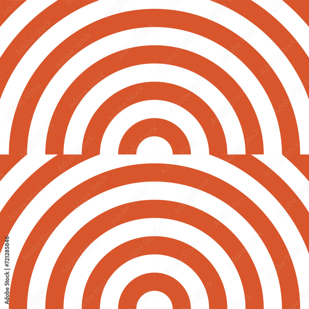 Poster abstract repeatable seamless white brown circle pattern.