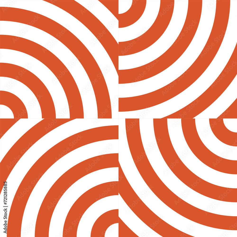 Poster abstract repeatable seamless white brown circle pattern vector.