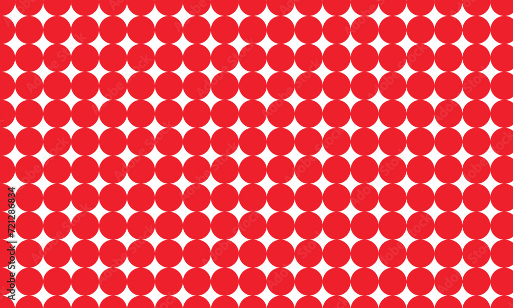 Poster abstract repeatable red circle grid pattern.