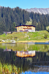 Der Körbersee in Schröcken (Vorarlberg, Österreich)	