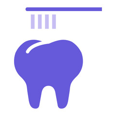 Cleaning Tooth with Brush Icon of Dental Care iconset.