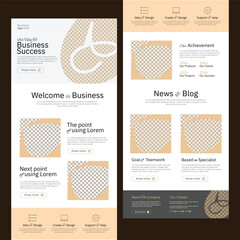 Email Marketing Newsletter Layout for online marketing and business