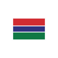 Flag of Gambia vector symbol