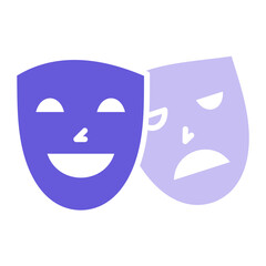 Theatre Mask Icon of Entertainment iconset.