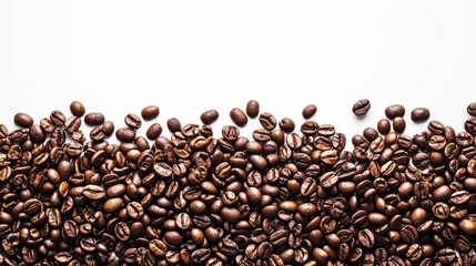 Aromatic Palette  Exploring the Rich World of Ground Coffee Beans and Coffee Beans Background

