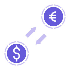 Dollar to Euro Convert Icon