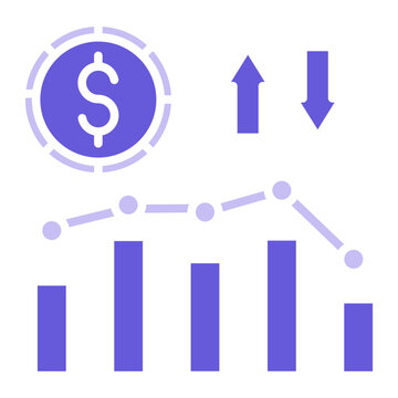 Increase and Decrease in Rate Icon