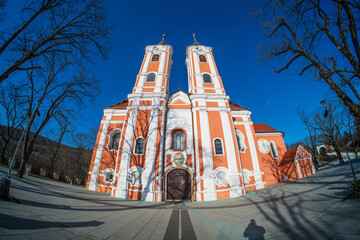 Catholic church in Mariagyud, Hungary - 721296410