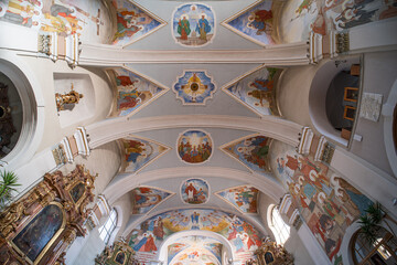 Catholic church in Mariagyud, Hungary - 721296421