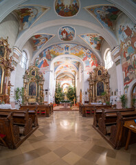 Catholic church in Mariagyud, Hungary - 721296426