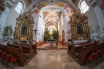 Catholic church in Mariagyud, Hungary - 721296443