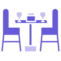 Dinner Table Icon of Restaurant iconset.