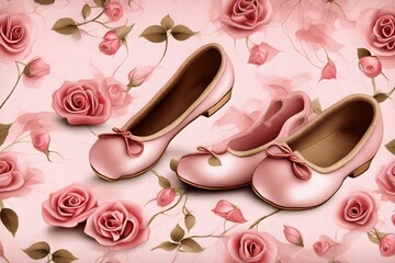 shoes and roses