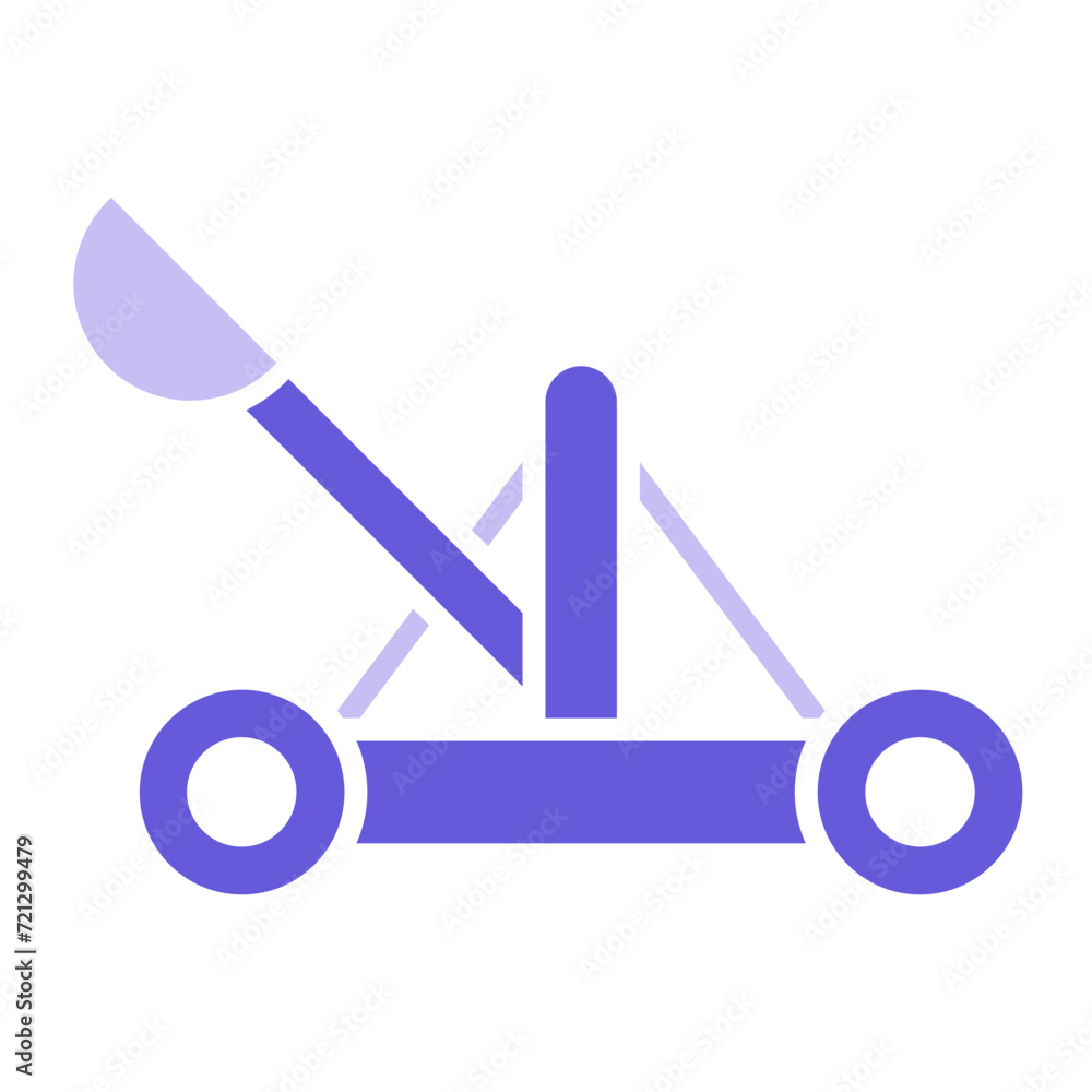 Sticker catapult icon of history iconset.