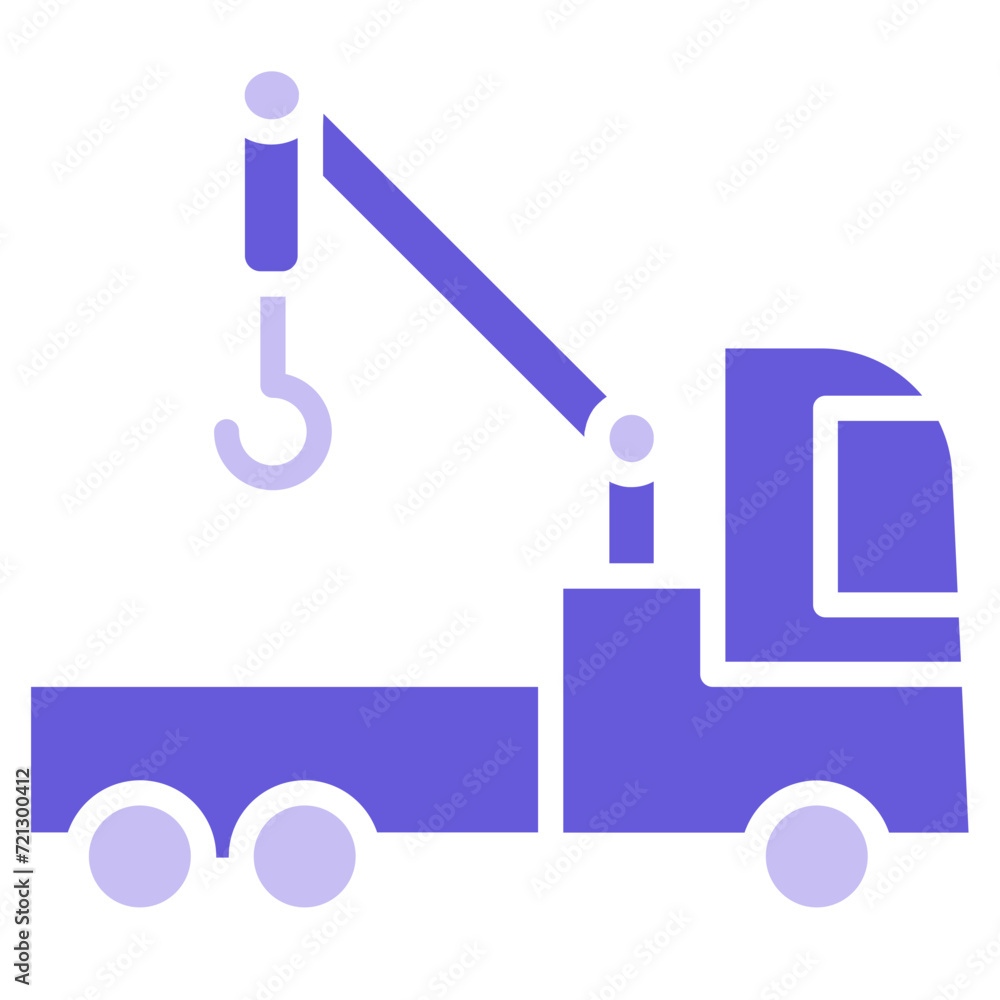 Sticker crane turck icon of engineering iconset.