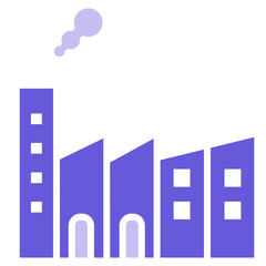 Fototapeta premium Factory Icon of Engineering iconset.