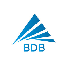 BDB Letter logo design template vector. BDB Business abstract connection vector logo. BDB icon circle logotype.
