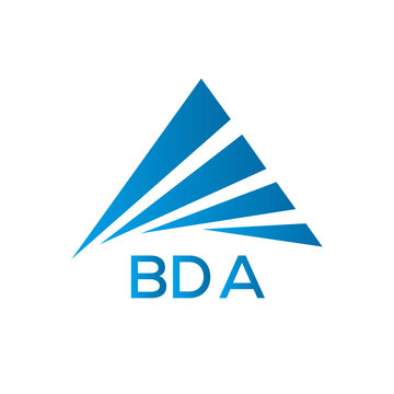 BDA Letter logo design template vector. BDA Business abstract connection vector logo. BDA icon circle logotype.
