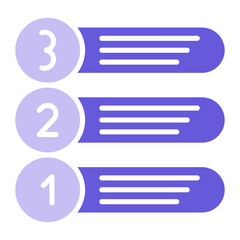 Fototapeta premium Prioritize Icon of Productivity iconset.