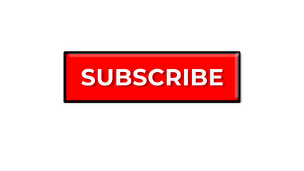 youtube subscribe me tag attractive button. transparent background. suit for banner, social media. flyer, poster, background. post.