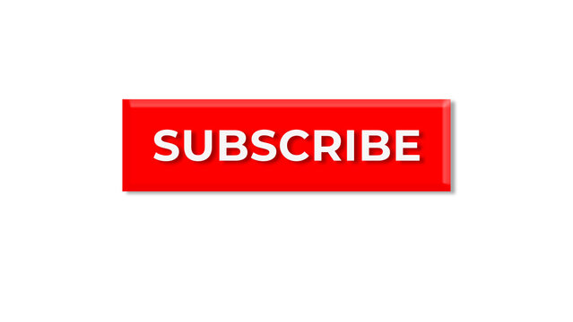 youtube subscribe me tag attractive button. transparent background. suit for banner, social media. flyer, poster, background. post.