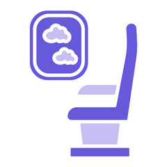 Airplane Seat Icon of Aviation iconset.