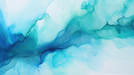 Fototapeta na wymiar Abstract blue watercolor background. Alcohol ink in water. Colorful abstract background .