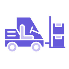 Forklift Icon of Delivery and Logistics iconset.