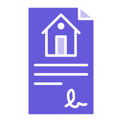 Property Contract Icon of Real Estate iconset.