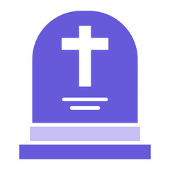 Obraz premium Tomb Icon of Funeral iconset.