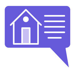 House Talk Icon of Real Estate iconset.