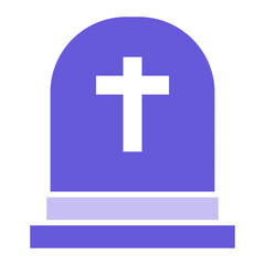 Obraz premium Grave Icon of Funeral iconset.