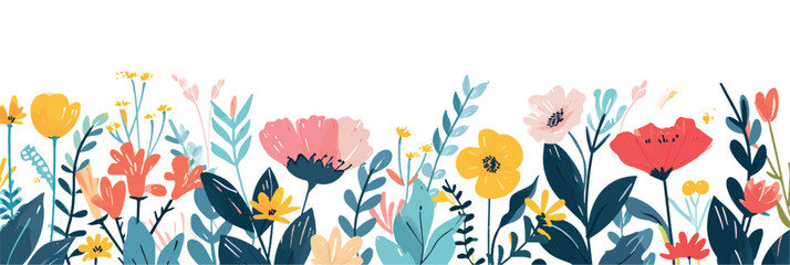 abstract floral background - obrazy, fototapety, plakaty