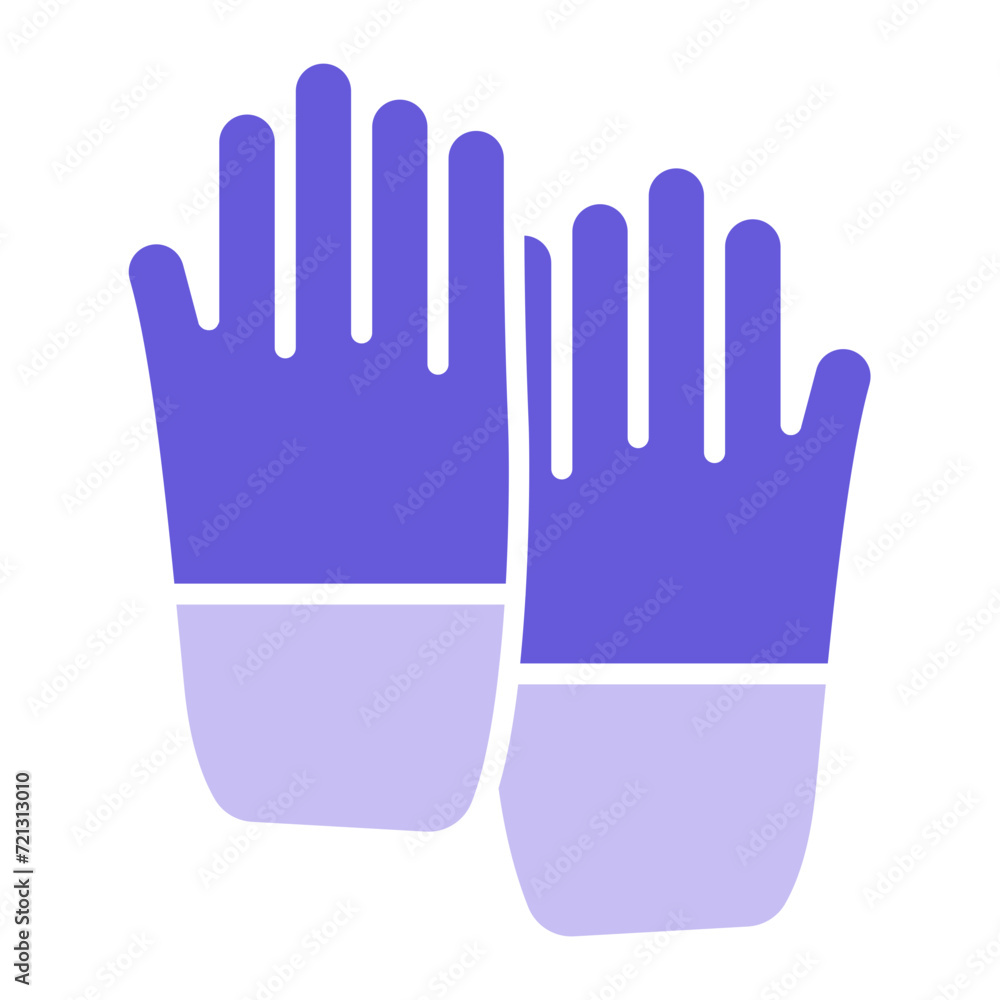 Sticker working gloves icon of construction tools iconset.