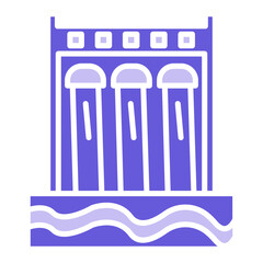 Hydroelectricity Icon of Sustainable Energy iconset.