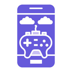 Mobile Gaming Icon of Online Game iconset.