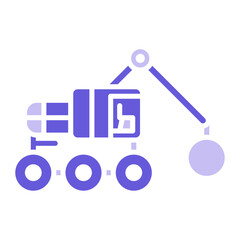 Demolition Crane Icon of Construction Tools iconset.