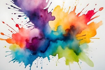 Abstract Captivating Watercolor Stains background