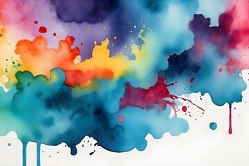 Abstract Captivating Watercolor Stains background
