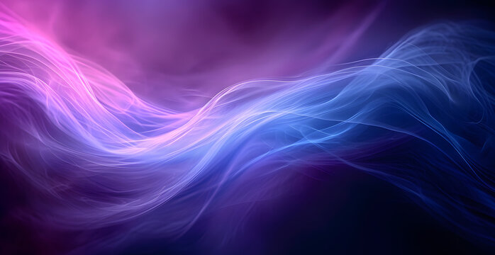 purple smoke floating in the air	
