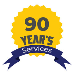 90 Year's of services 