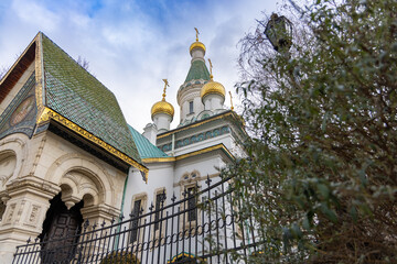 Exterior View of St. Nicholas the Miracle-Maker Church in Sofia