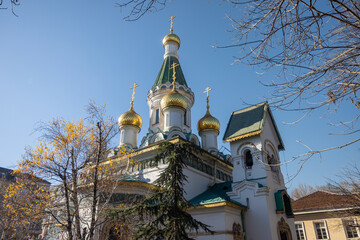 Exterior View of St. Nicholas the Miracle-Maker Church in Sofia