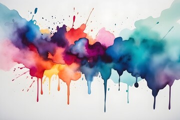Fototapeta premium Abstract Captivating Watercolor Stains background