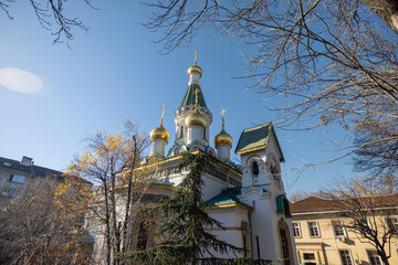 Exterior View of St. Nicholas the Miracle-Maker Church in Sofia