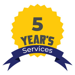 5 Year's of services 