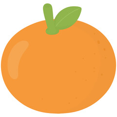 illustration of an orange fruit