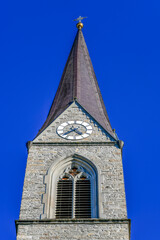 Die Pfarrkirche hl. Sebastian Schwarzach in Vorarlberg	 - obrazy, fototapety, plakaty