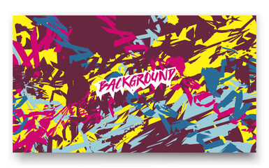 a colorful abstract background with the words name