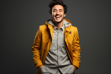Fototapeta premium Man Excels in Unique Style Choices